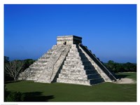 High angle view of a pyramid, El Castillo Fine Art Print