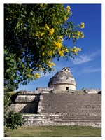 Low angle view of El Caracol Observatory Fine Art Print