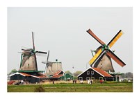 Dutch Zaanse Schans Windmills Fine Art Print
