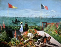The Terrace at Sainte-Adresse, 1867 Fine Art Print