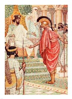 He Stood Silent Before the King Fine Art Print