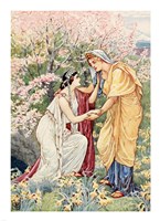 Demeter Rejoiced For Her Daughter Was By Her Side Fine Art Print