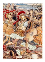 They Crashed Into the Persian Army with Tremendous Force Fine Art Print
