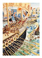 Ship Dashed Against Ship Fine Art Print