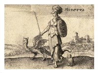 The Greek Gods Minerva Fine Art Print