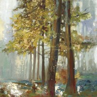 Upon the Leaves I Framed Print