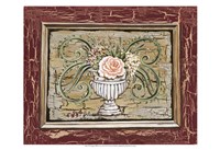 Antique White Vase III Framed Print