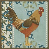Cottage Rooster IV Fine Art Print