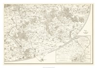 Sepia Environs Paris IV Fine Art Print