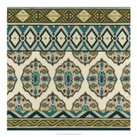 Turquoise Textile I Fine Art Print