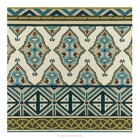Turquoise Textile III Fine Art Print