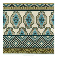 Turquoise Textile IV Fine Art Print