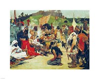Trade Negotiations in the Country of Eastern Slavs Fine Art Print