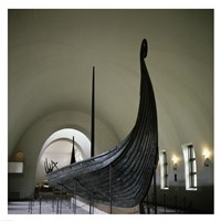 9th Century Viking Ships Oslo, Norway Fine Art Print