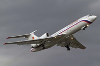A Tupolev Tu-154M in flight over Bulgaria Fine Art Print