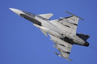 Hungarian Air Force Saab JAS-39C Gripen fighter plane Fine Art Print