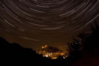 Star trails above Kavir National Park, Iran Fine Art Print