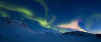 Panoramic view of the Aurora Borealis over Skittendalen Valley, Troms County, Norway by Arild Heitmann - various sizes, FulcrumGallery.com brand