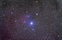 IC 59 and IC 62 faint reflection nebulae near Gamma Cassiopeia Fine Art Print