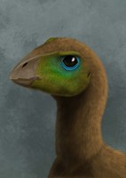 Hypsilophodon dinosaur portrait Fine Art Print