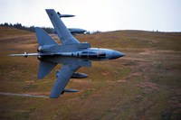 A Royal Air Force Tornado GR4 during low fly training in North Wales Fine Art Print