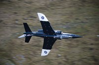 Alpha Jet of the Royal Air Force low level flying over North Wales Fine Art Print