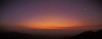 Panoramic view of Las Campanas Observatory at twilight, Chile Fine Art Print