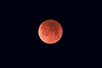 Total lunar eclipse taken near Calgary, Alberta, Canada Fine Art Print