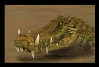 Kaprosuchus saharicus head detail Fine Art Print