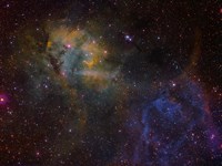 Sharpless 2-132 emission nebula Fine Art Print