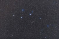 Delphinus constellation on a hazy night Fine Art Print