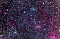 The Pinwheel Cluster and Starfish Cluster in the constellation Auriga Fine Art Print