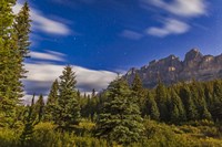 he Big Dipper over Castle Mountain, Banff National Park, Canada Fine Art Print