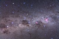 Southern Milky Way with Eta Carinae, Crux and Alpha & Beta Centauri Fine Art Print