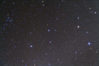 The constellation of Leo and the Coma Star Cluster in Coma Berenices Fine Art Print