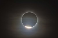 The first diamond ring during the total eclipse of the Sun Fine Art Print