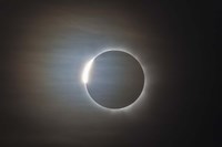 The second diamond ring during the total eclipse of the Sun Fine Art Print