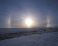 Solar halo, Alberta, Canada Fine Art Print