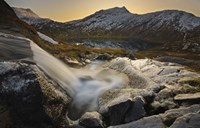 A small creek running through Skittendalen Valley in Troms County, Norway Fine Art Print