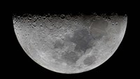 The feature known as Lunar-X visible on the moon's surface Fine Art Print