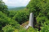Waterfall and Allegheny Mountains Fine Art Print