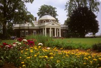 Gardens at Jefferson s home at Monticello Fine Art Print