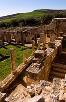 Ancient Architecture, Roman Brothels, Dougga, Tunisia Fine Art Print