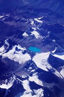 Aerial View of Snow-Capped Peaks on the Tibetan Plateau, Himalayas, Tibet, China Fine Art Print