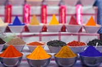 Colorful Spices in the Market, Egypt Fine Art Print