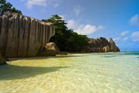 Cliffs of Anse-Source D'Argent, Seychelles, Africa by Alison Wright - various sizes, FulcrumGallery.com brand