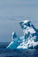 An arched iceberg floating in Gerlache Strait, Antarctica. Fine Art Print