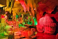 Cave stalagmites, stalactites, Mutianyu, China, Fine Art Print