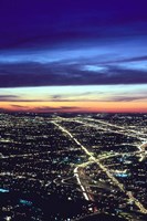 Aerial Night View of Chicago, Illinois, USA by Mark Gibson - various sizes