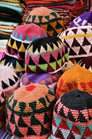 Colorful Head Wear For Sale, Luxor, Egypt Fine Art Print